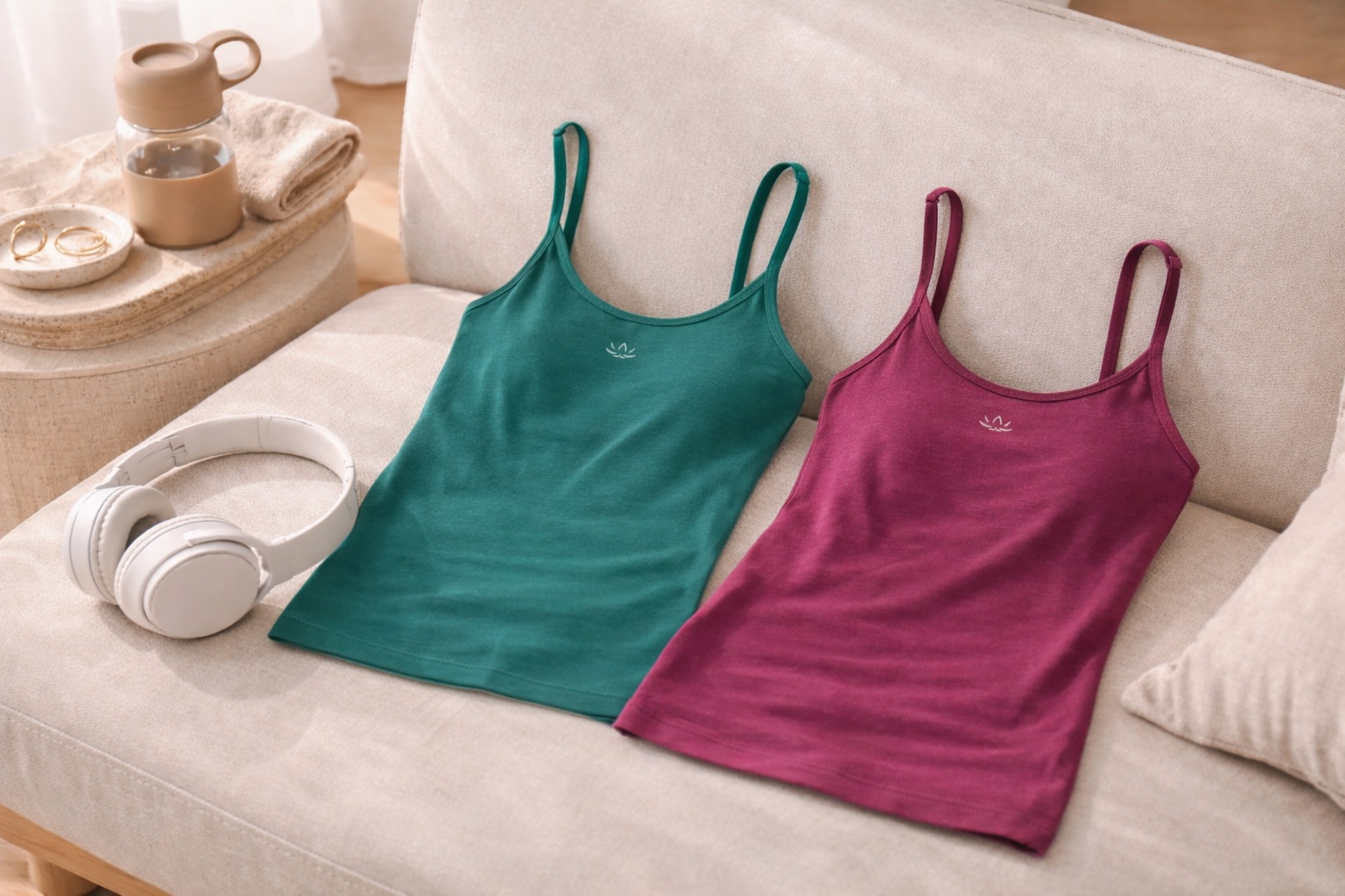 Beyond Yoga Spacedye Forever Tank styled in a casual athleisure outfit