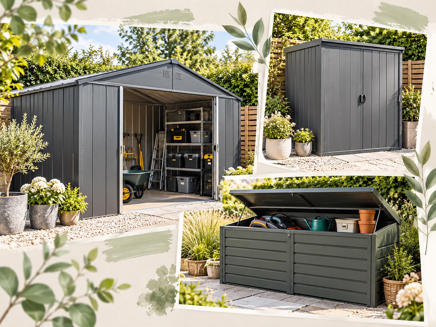 Metal garden sheds and secure outdoor storage buildings from Buy Sheds Direct