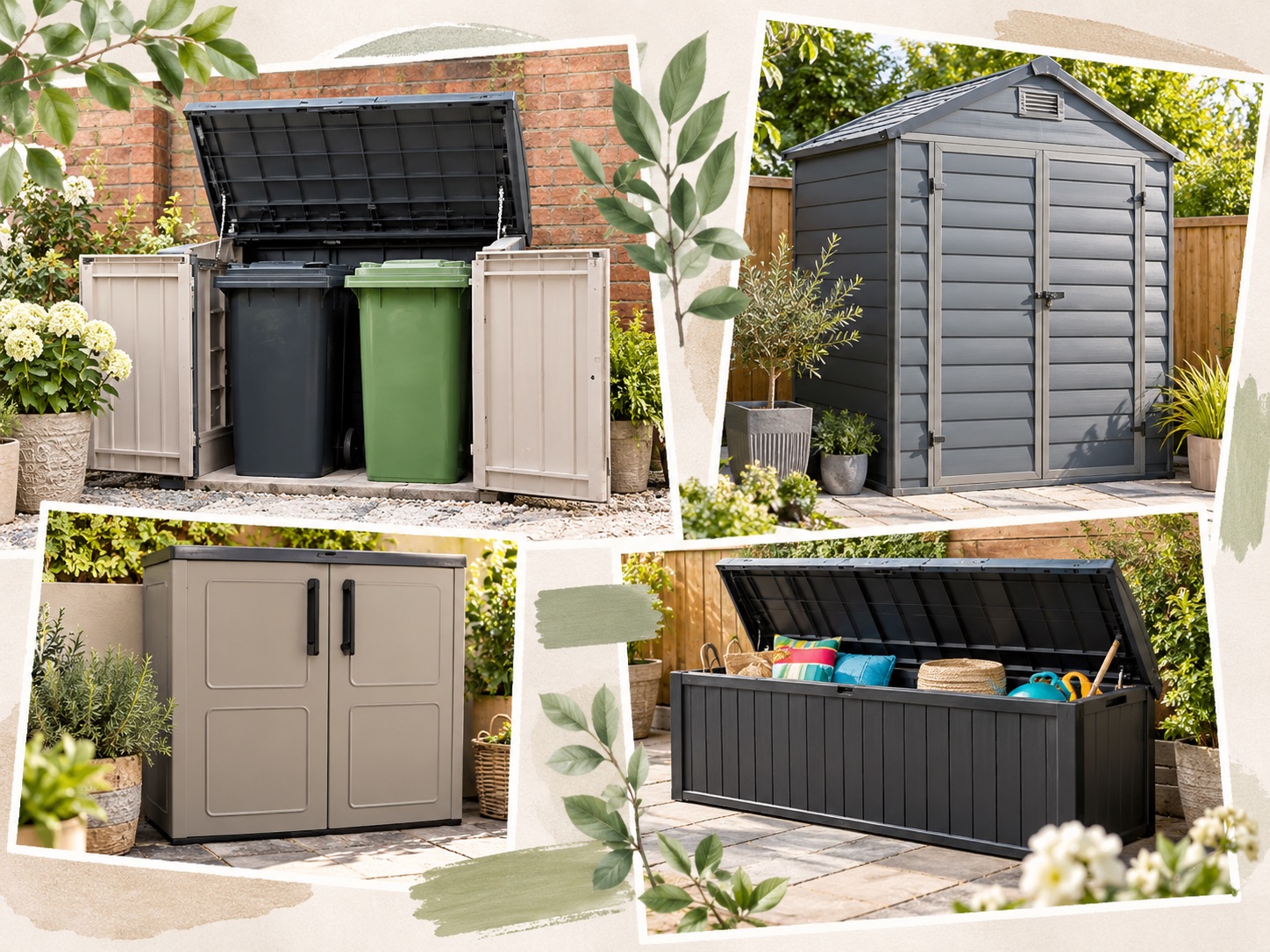 Plastic garden sheds and resin outdoor storage buildings from Buy Sheds Direct