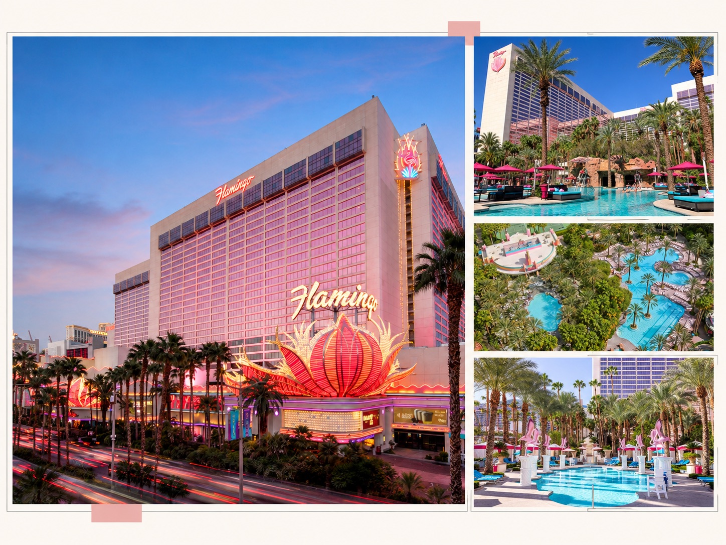 Flamingo Las Vegas als traditionsreiches Hotel mit zentraler Lage am Strip