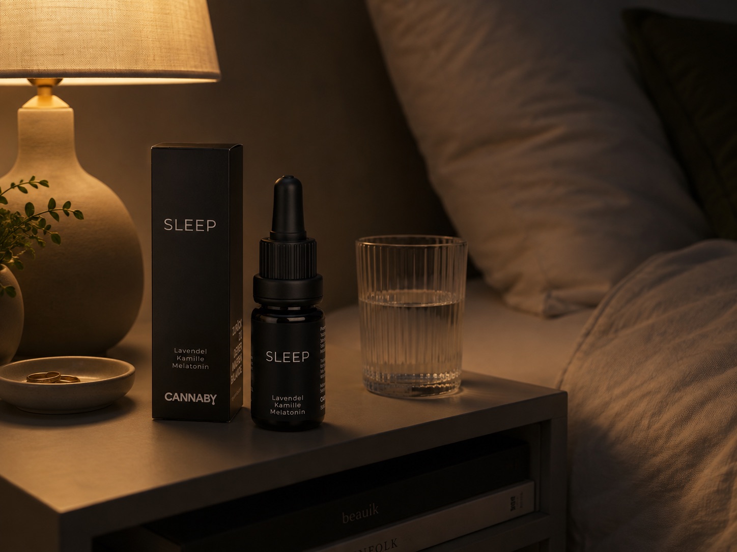 CANNABY CBD Schlaftropfen 15 Prozent mit CBD, CBN und Melatonin