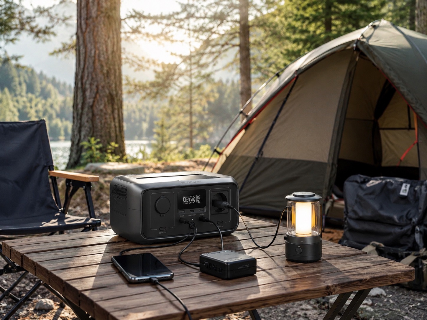 EcoFlow RIVER 3 kompakte Powerstation für Camping und unterwegs