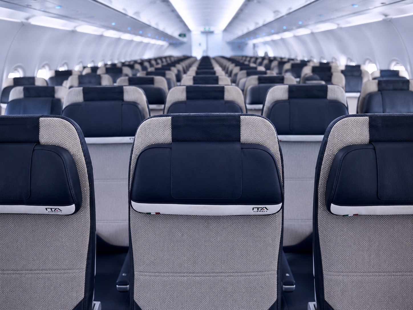 ITA Airways review — Economy cabin seats on the Airbus A350-900