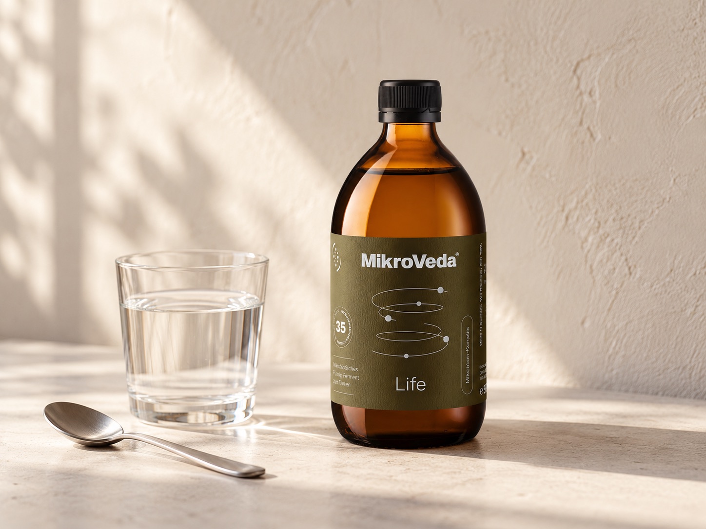 MikroVeda Life Flüssigferment in der 500-Milliliter-Flasche
