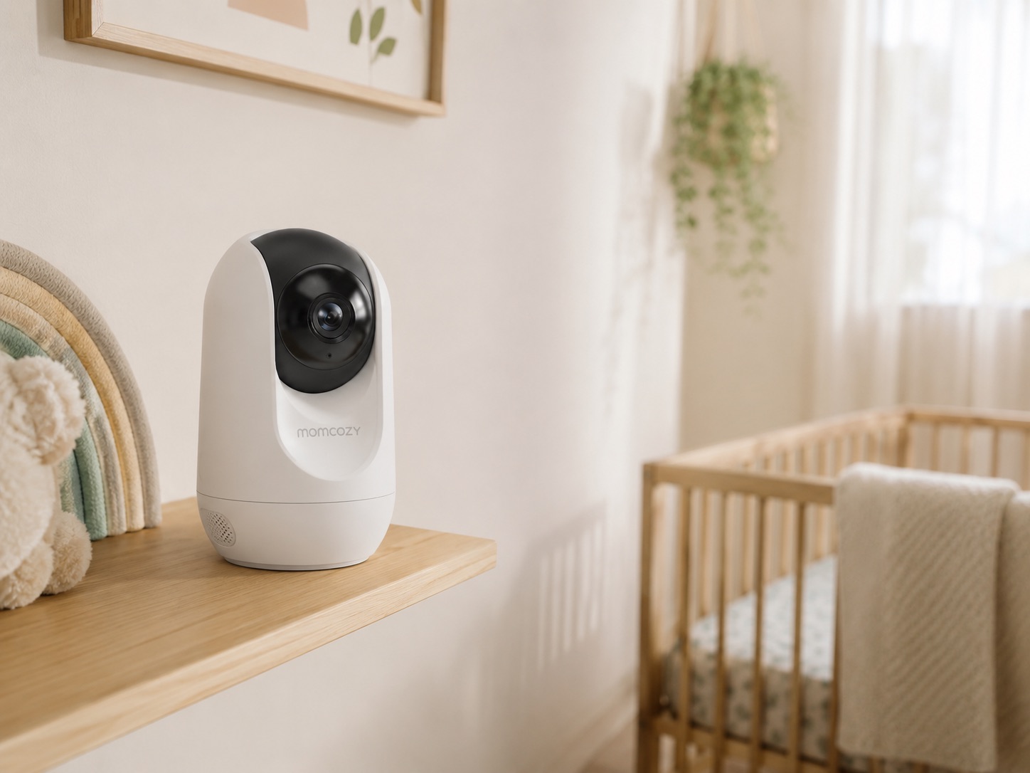 Momcozy review — BM04 baby monitor with dedicated parent screen, camera, and mobile app