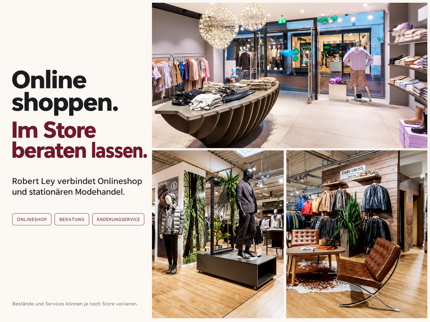 Robert Ley Fashion Store als Verbindung zwischen stationärem Einkauf und Onlineshop