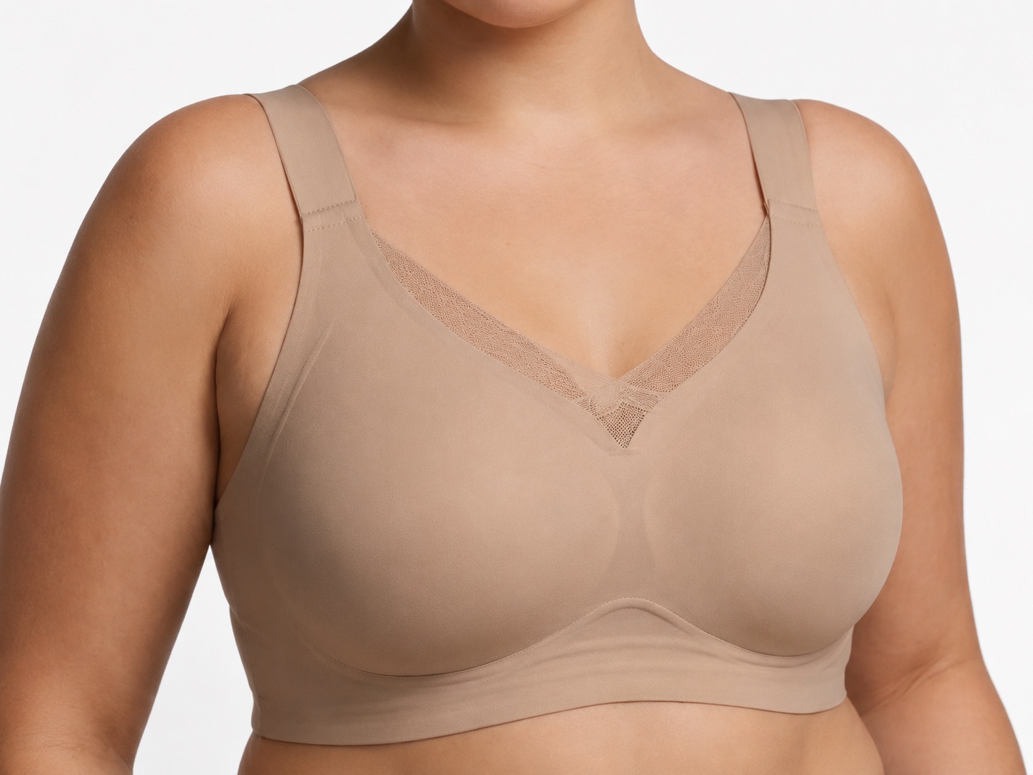 Rose on Six Daily Natural Minimizer BH mit Vollschalen-Design und breiten Trägern