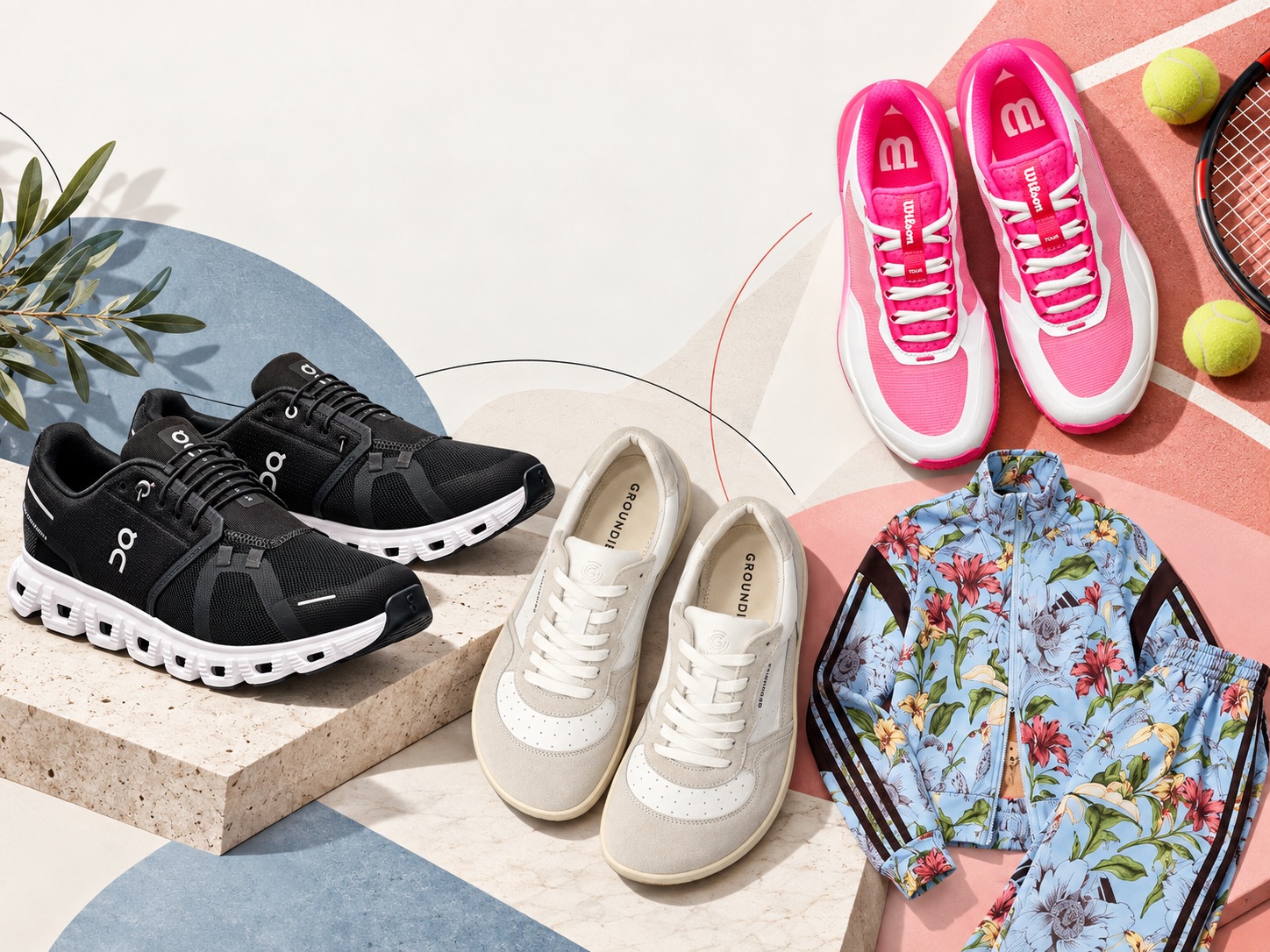 Auswahl aus Sneakern, Barfußschuhen, Sportbekleidung und Fashion als Vergleich deutscher Online-Shops