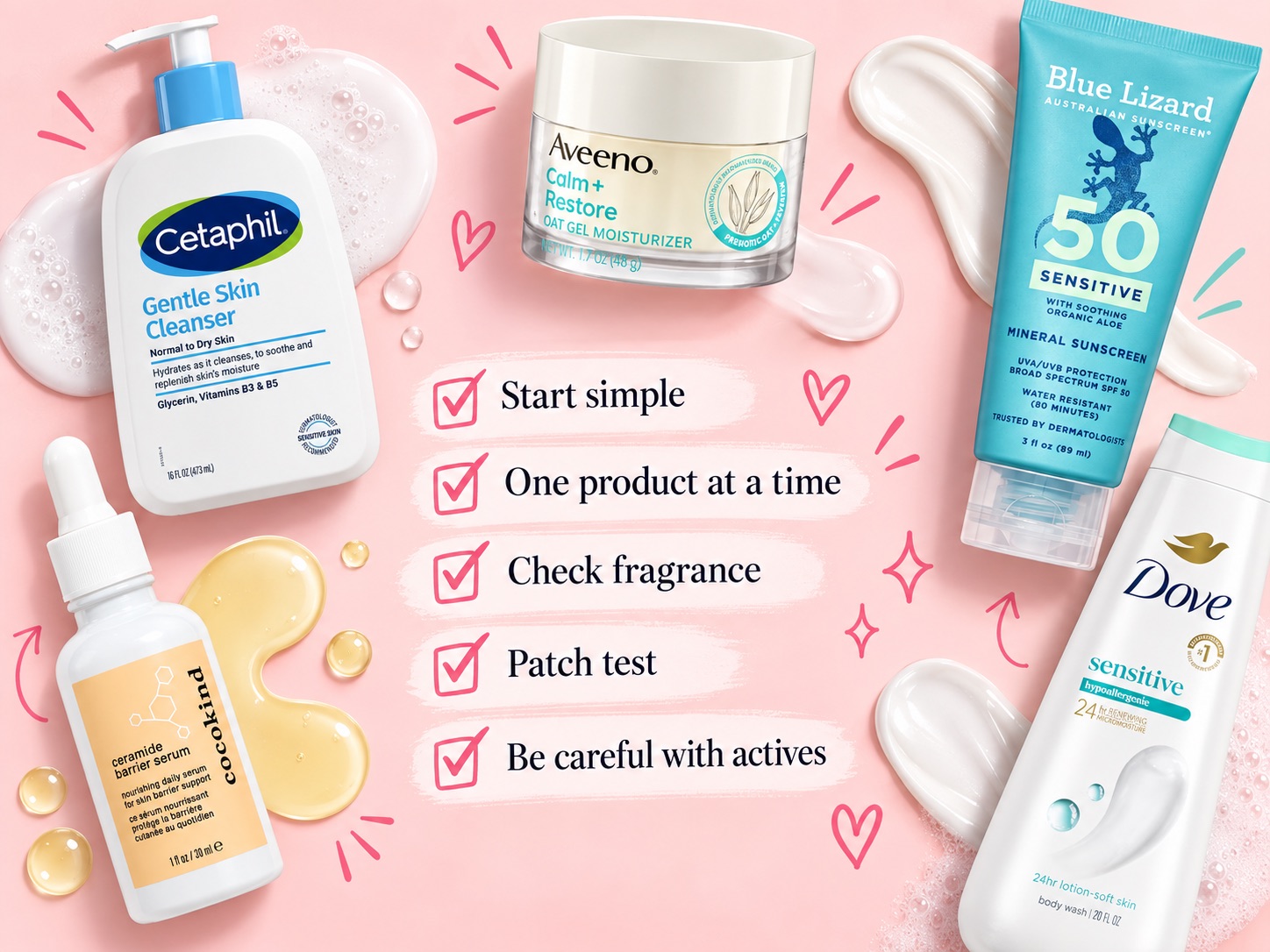 Sensitive skin product shopping checklist