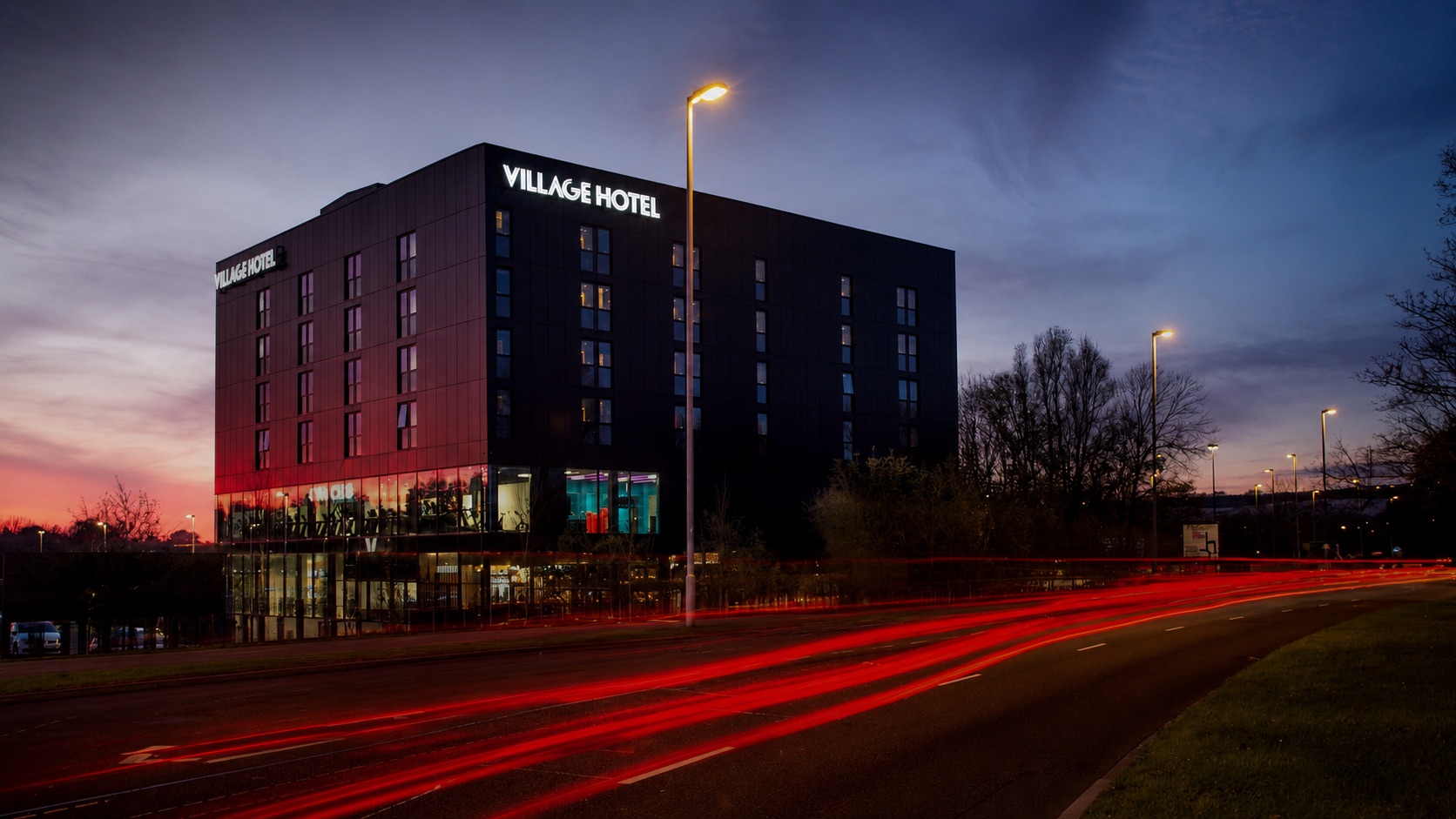Village Hotels review — hotel room, swimming pool, gym, Pub & Grill, and coworking space under one roof