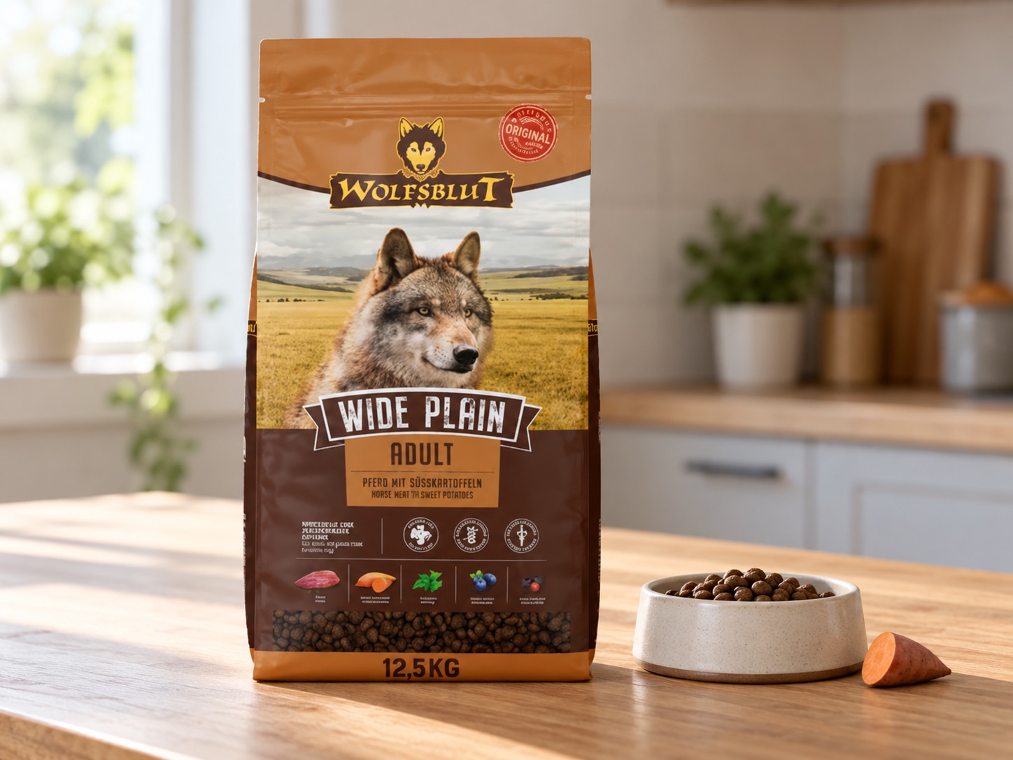 Wolfsblut Wide Plain Adult Trockenfutter mit Pferd und Süßkartoffeln